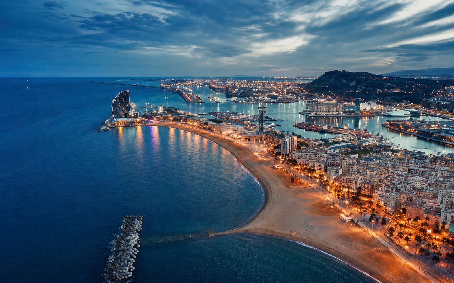 Barcelona destinasyonu ve kıyıları